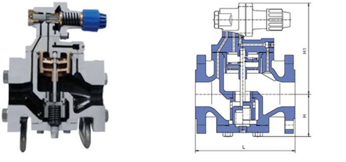 乐玩lewin-乐玩国际YG43H高灵敏度蒸汽减压阀结构图